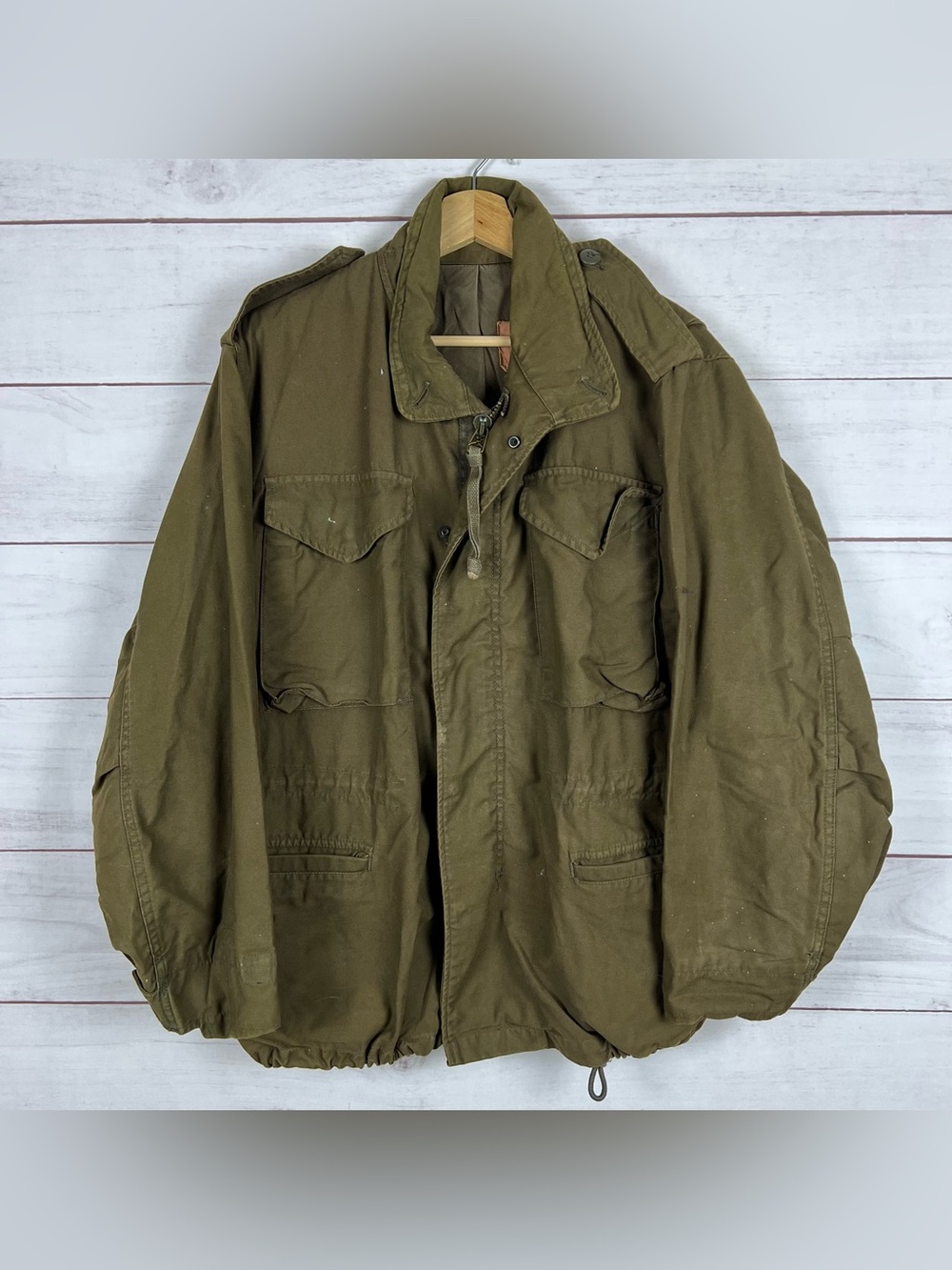 US ARMY Military Small Short Cold Weather M65 OG-107 Field Jacket General Zipper